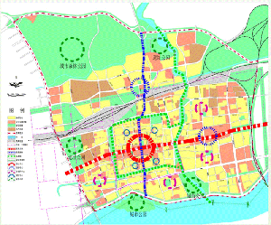 洛陽(yáng)市老城、瀍河分區(qū)規(guī)劃-布局結(jié)構(gòu)圖