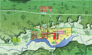 山西稷山縣城總體規(guī)劃-總體規(guī)劃圖