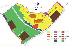 新安縣石寺鎮(zhèn)上孤燈村建設(shè)規(guī)劃-用地現(xiàn)狀圖